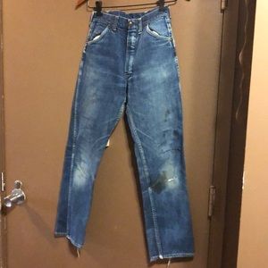Vintage denim jeans 1950 ? 1960 ? Size 24 25”